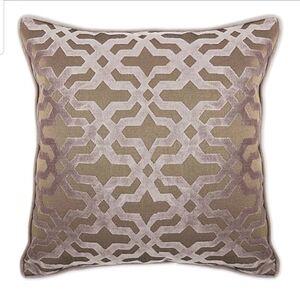 Burnt Out Geometric Square Throw Pillow NWT